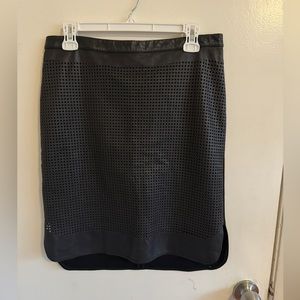 Trouve 100% Leather Front Skirt | Size: 8